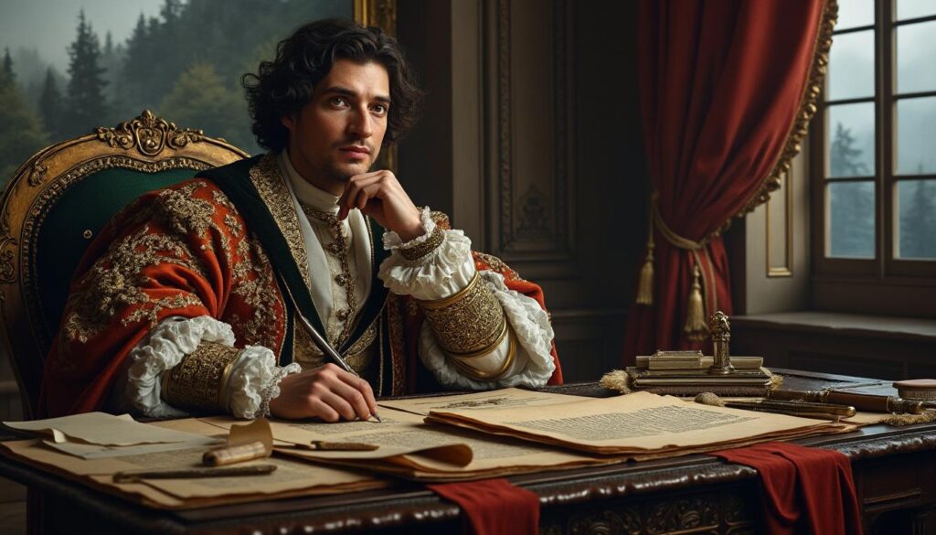 explorez la vie fascinante de louis xiii, roi de france, au cœur des grandes intrigues politiques et historiques qui ont marqué son règne.