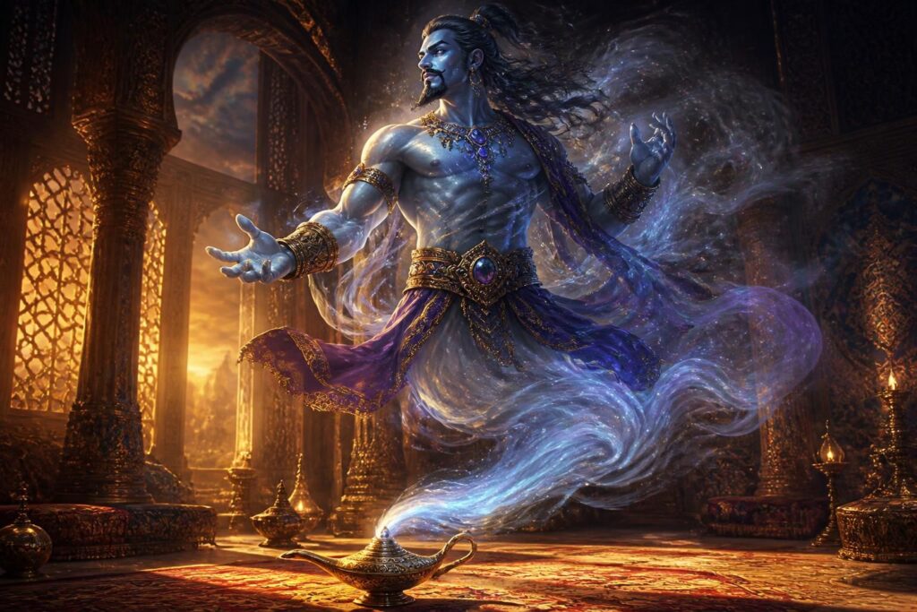 découvrez les origines et les différentes représentations du génie de la lampe dans le conte d'aladin, un personnage emblématique riche en mystère et en magie.