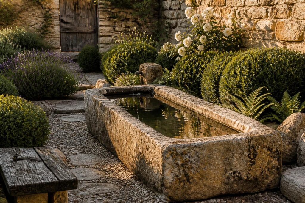 découvrez nos idées et conseils pour choisir un bassin ancien en pierre traditionnelle, avec les meilleurs matériaux et adresses pour en trouver un.
