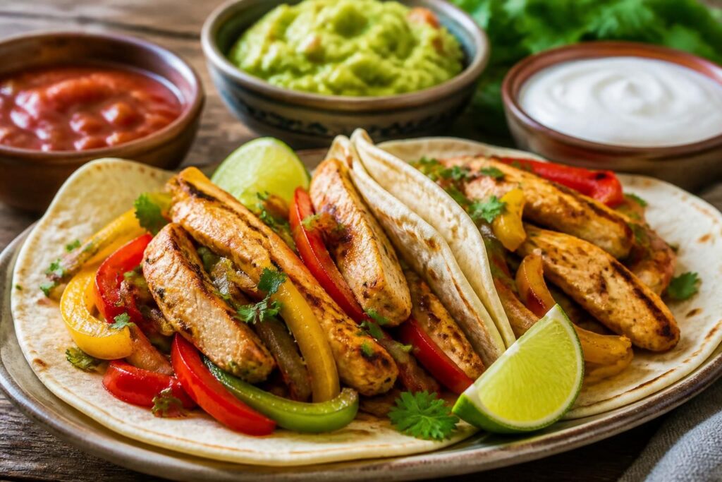 découvrez notre recette facile de fajitas mexicaines au poulet pour un repas savoureux et coloré, parfait pour régaler toute la famille.