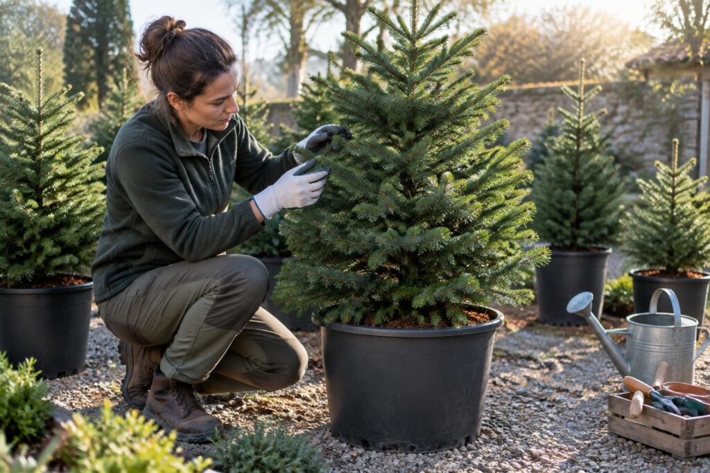 découvrez comment cultiver un sapin nordmann en pot, prévenir ses maladies et choisir la variété adaptée à votre budget.